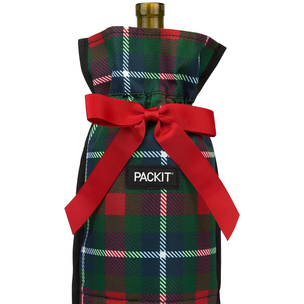Pack It Plaid Freezable Drawstring Bag
